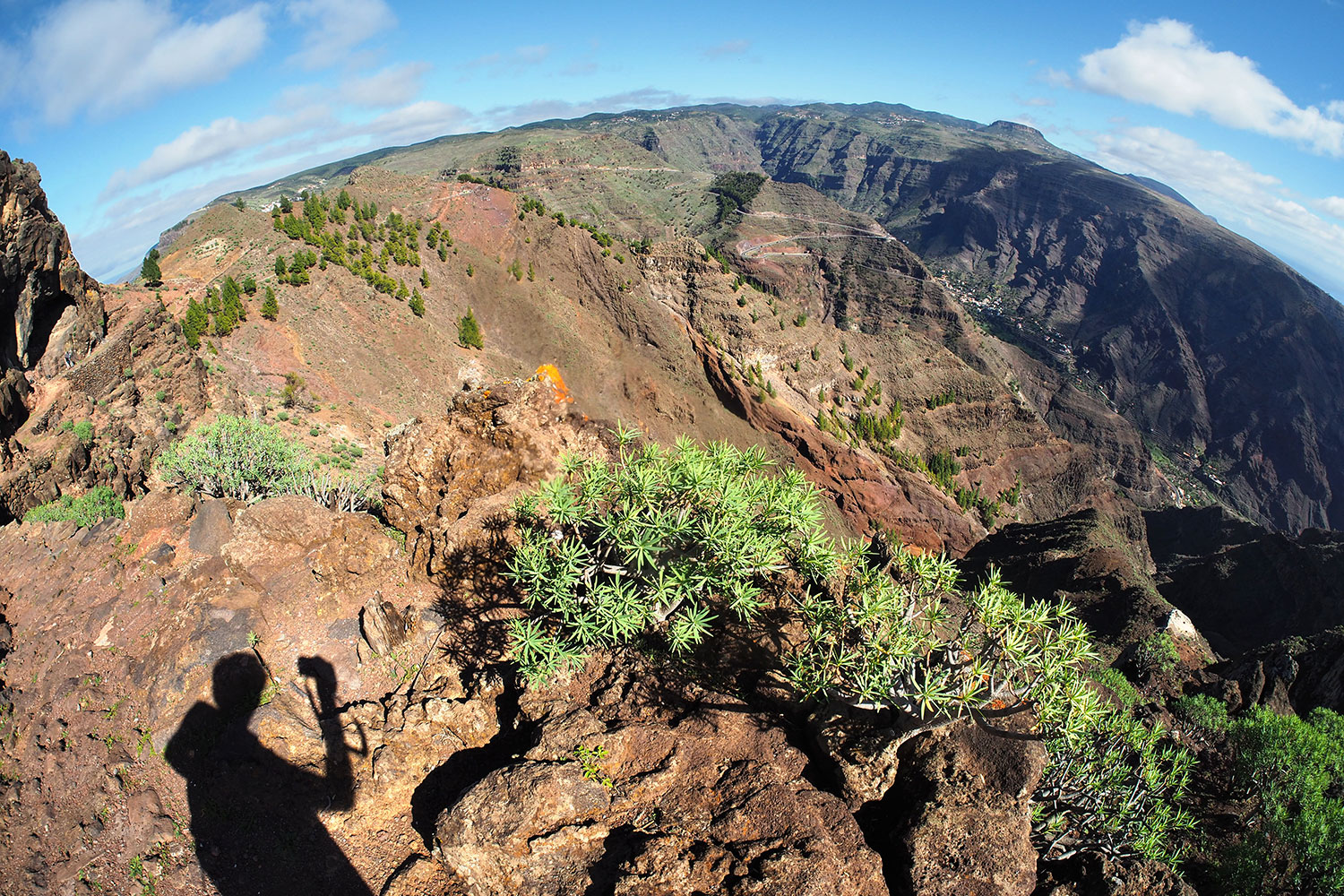 Camino la Mérica: Rundblick . Valle Gran Rey . La Gomera . Kanarische Inseln 2018 (Foto: Andreas Kuhrt)