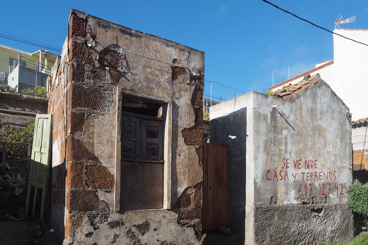 Häuser in Arure: zu verkaufen . Valle Gran Rey . La Gomera . Kanarische Inseln 2018 (Foto: Andreas Kuhrt)