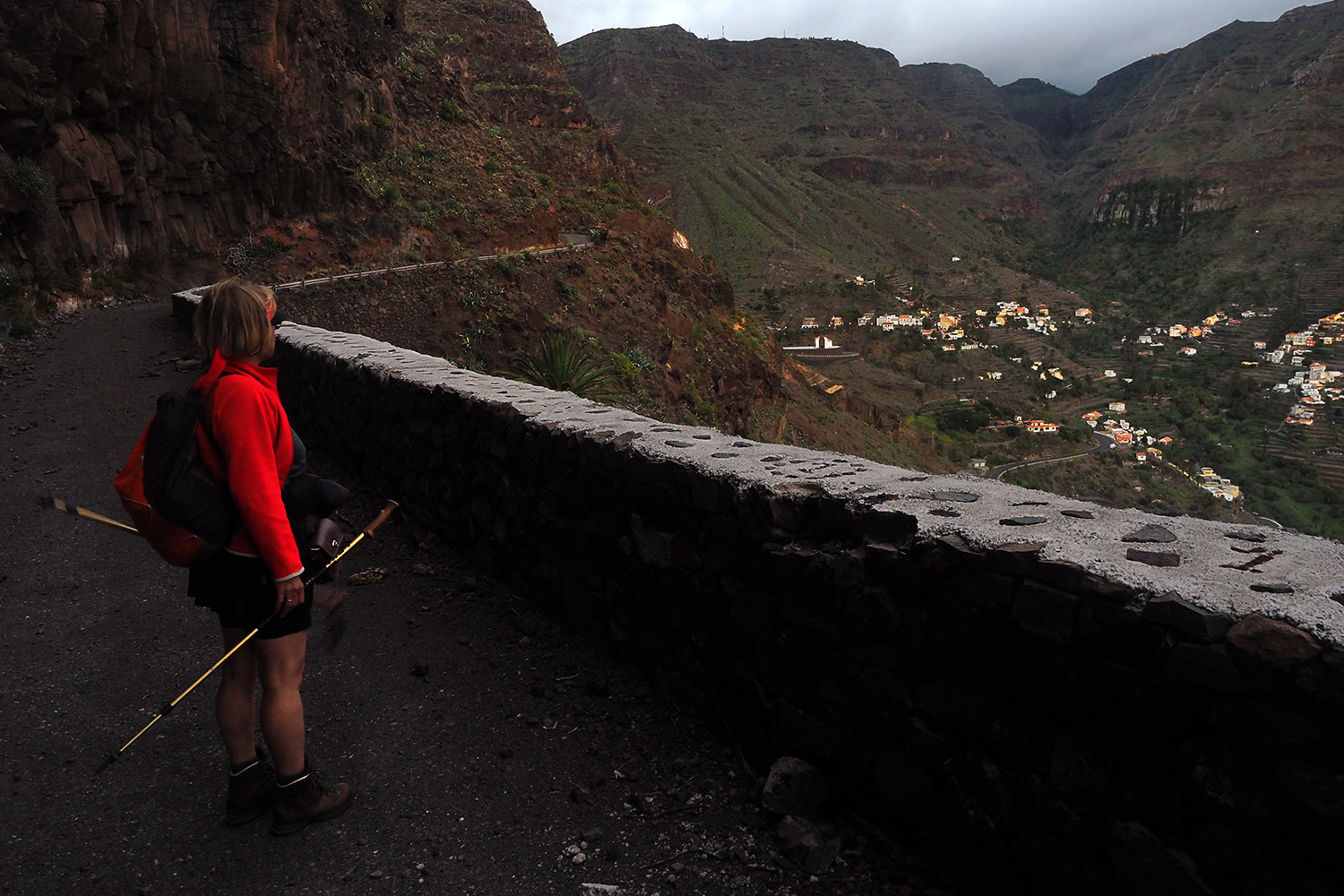 Carretera de Yorima: Blick zum Talschluss im Valle Gran Rey . La Gomera . Kanarische Inseln 2018 (Foto: Andreas Kuhrt)