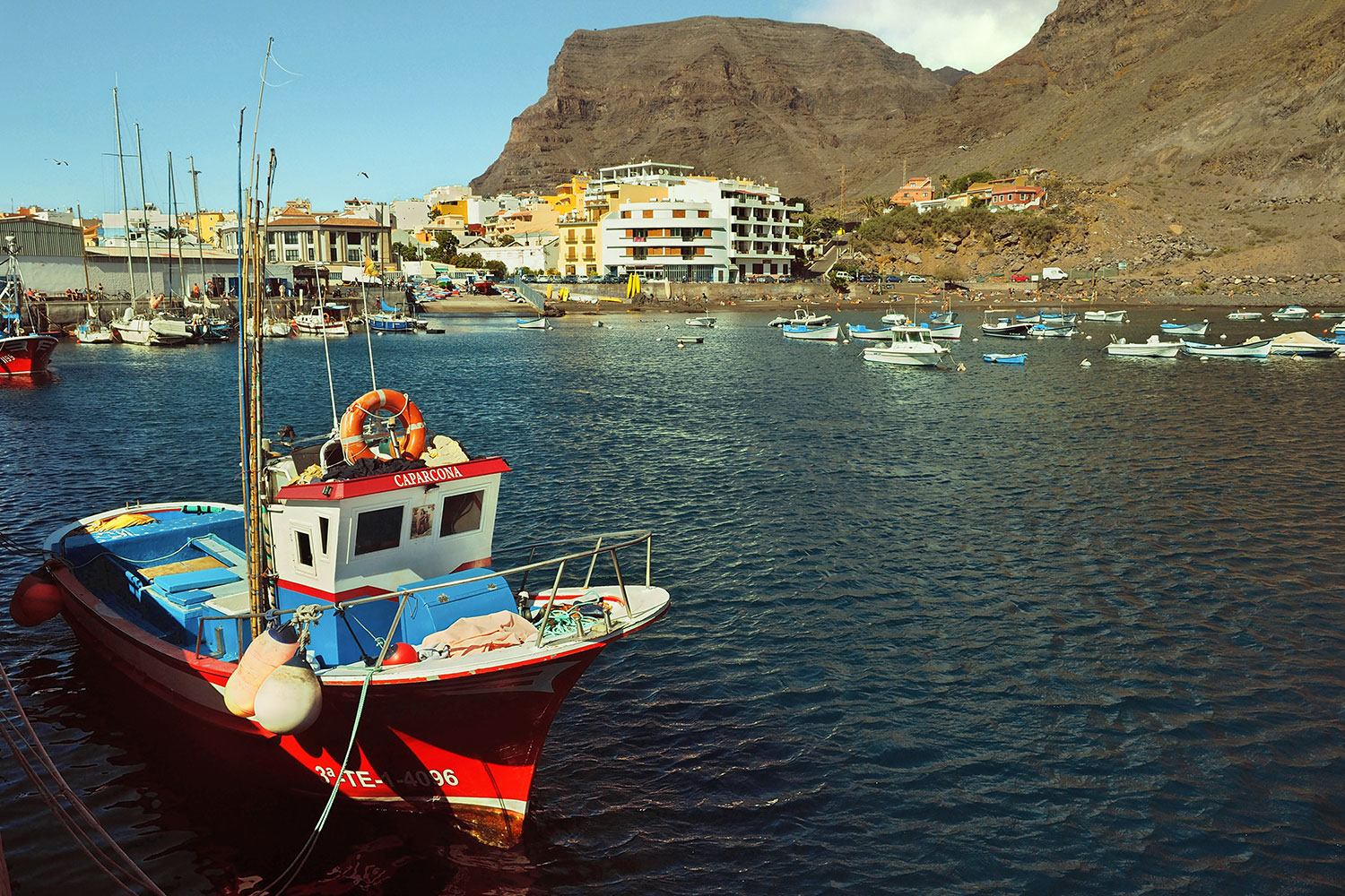 Puerto de Vueltas: Caparcona . Valle Gran Rey . La Gomera . Kanarische Inseln 2018 (Foto: Andreas Kuhrt)