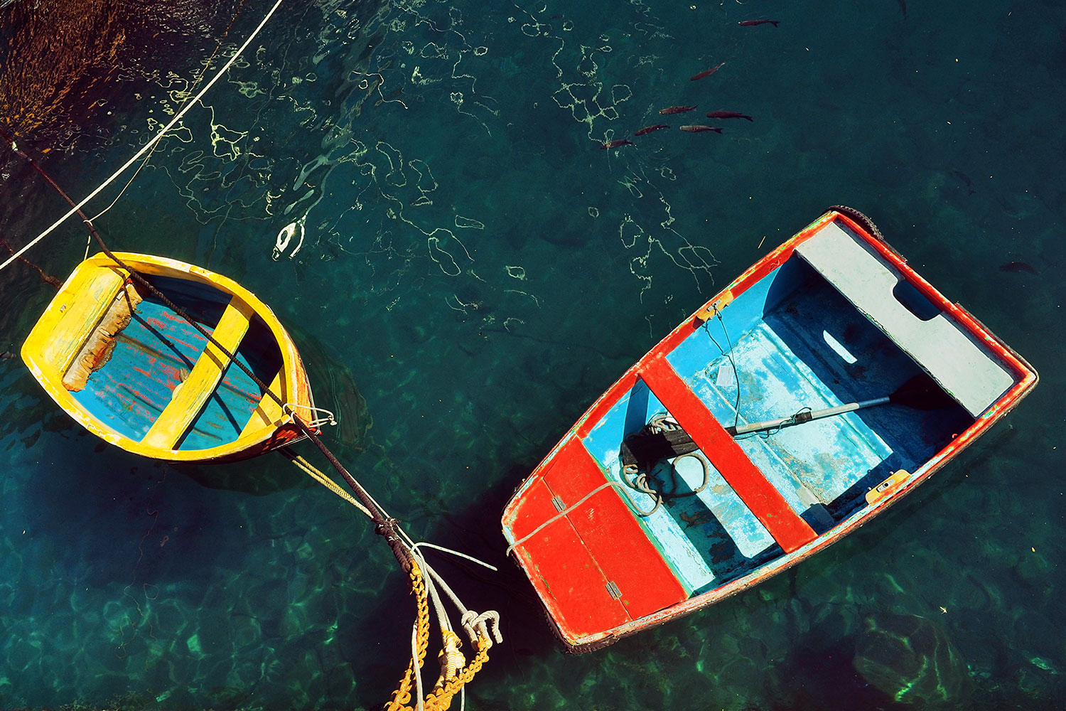 Puerto de Vueltas: Dingis . Valle Gran Rey . La Gomera . Kanarische Inseln 2018 (Foto: Andreas Kuhrt)