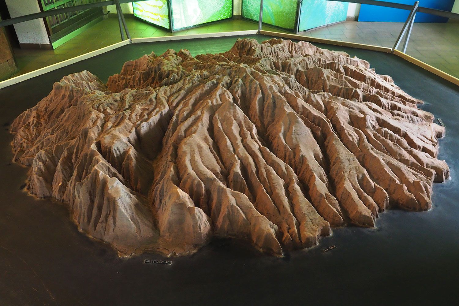 Garajonay-Besucherzentrum Juego de Bolas: Modell La Gomera . La Gomera . Kanarische Inseln 2018 (Foto: Andreas Kuhrt)