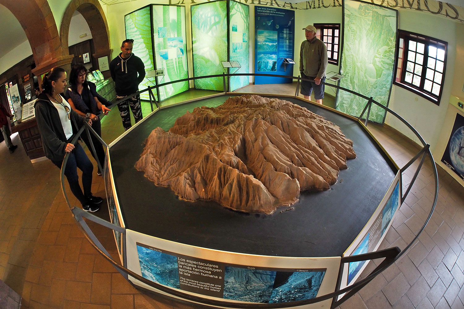 Garajonay-Besucherzentrum Juego de Bolas: Modell La Gomera . La Gomera . Kanarische Inseln 2018 (Foto: Andreas Kuhrt)