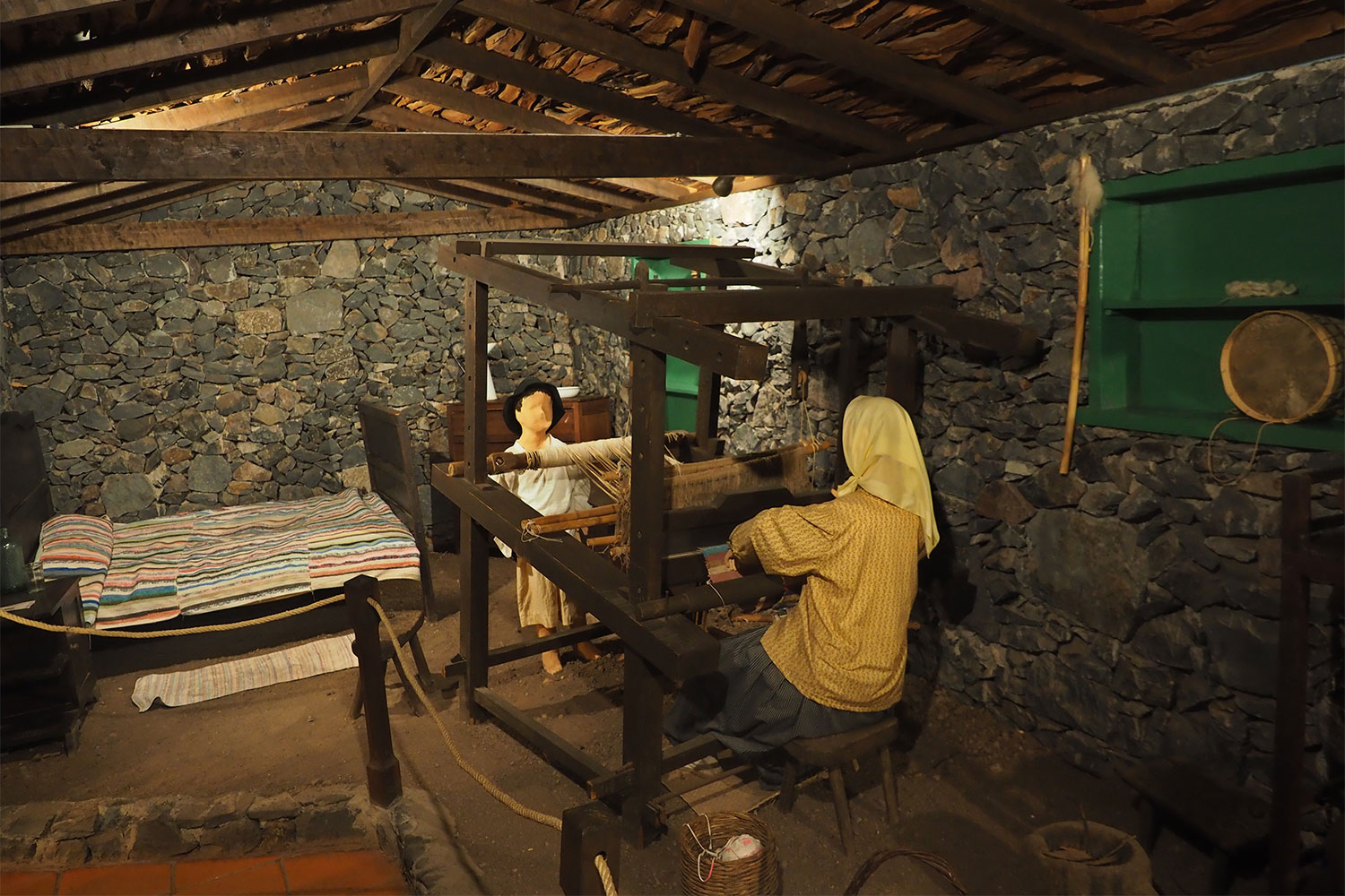 Garajonay-Besucherzentrum Juego de Bolas: La Casa de la Memoria: altkanarisches Haus (Museum) . La Gomera . Kanarische Inseln 2018 (Foto: Andreas Kuhrt)
