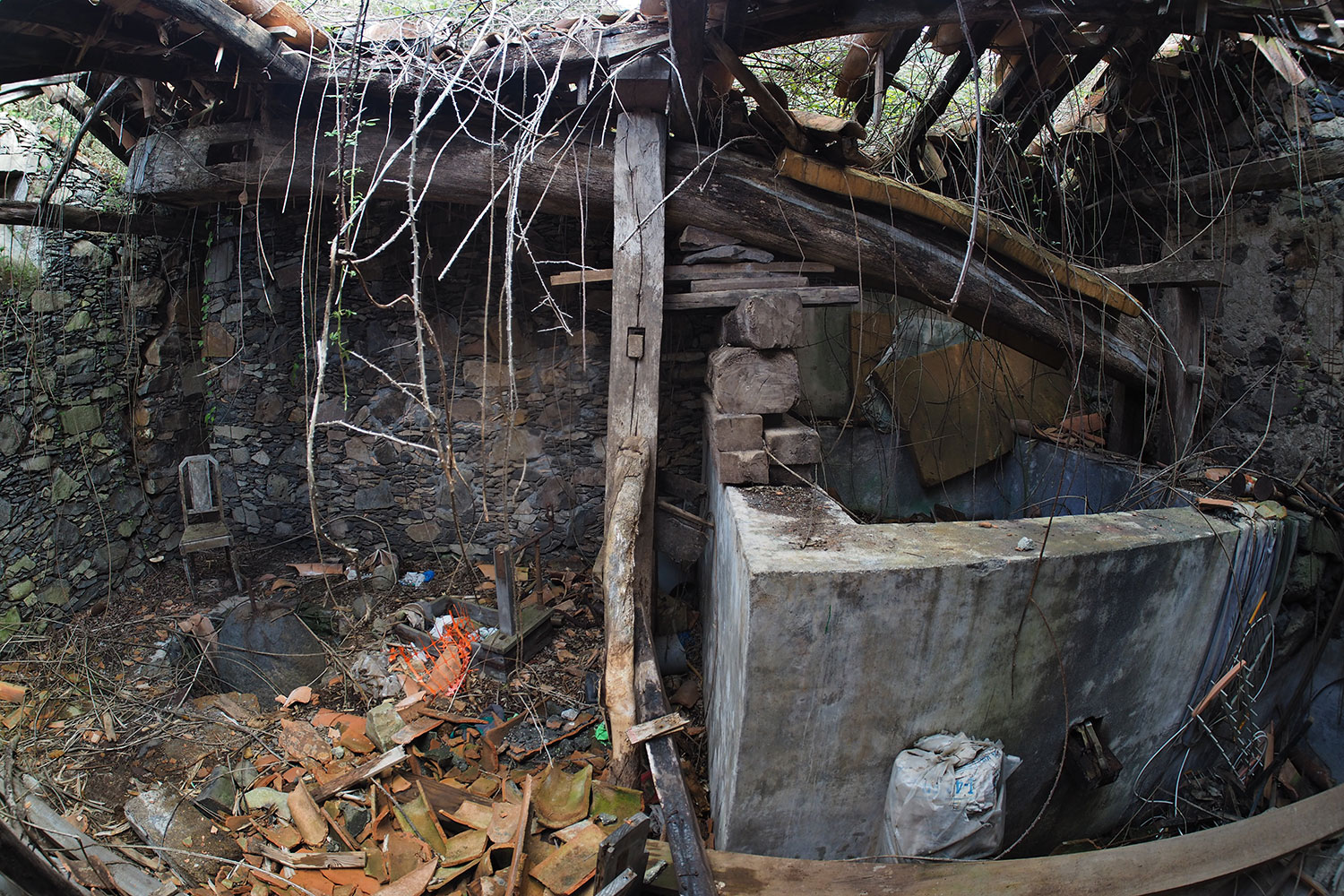 Casa el Roquillo: Weinpresse . La Gomera . Kanarische Inseln 2018 (Foto: Andreas Kuhrt)