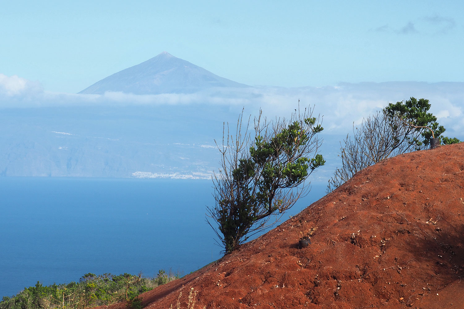 Paisaje de Abrante: Blick zum Teide . La Gomera . Kanarische Inseln 2018 (Foto: Andreas Kuhrt)