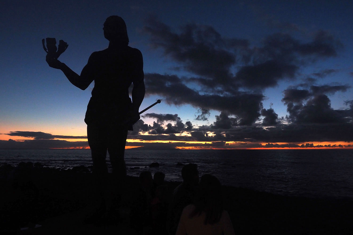 La Puntilla: Hautacuperche-Denkmal (Bildhauer: Luis Arencibia) . Valle Gran Rey . La Gomera . Kanarische Inseln 2018 (Foto: Andreas Kuhrt)