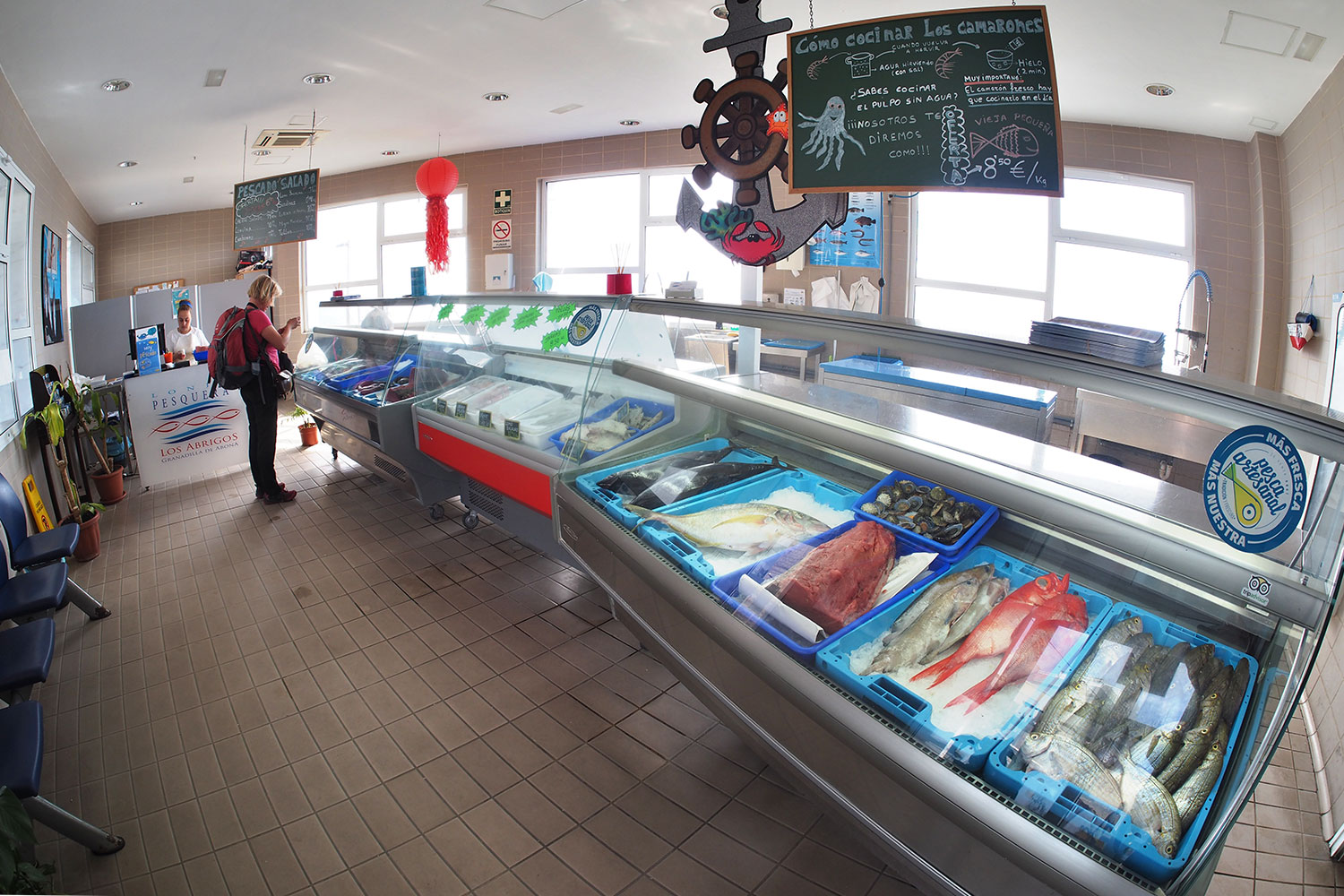 2018-11-kanarische-inseln-M0008489ak-teneriffa-los-abrigos-lonja-pesquera Fischmarkt "Lonja Pesquera" im Hafen von Los Abrigos . Teneriffa . Kanarische Inseln 2018 (Foto: Andreas Kuhrt)