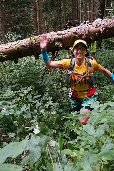 Am Bergbaupfad am Domberg Suhl: Tanya Ostapenko . Südthüringentrail 2017 (Foto: Andreas Kuhrt)