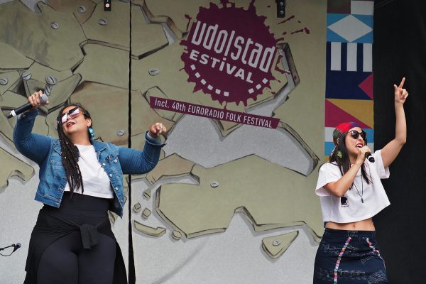 Rudolstadt-Festival 2019: Somos Guerreras: Audry Funk und Nakury (Foto: Manuela Hahnebach)