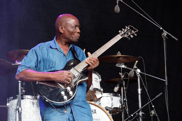 Rudolstadt-Festival 2019: Seun Kuti & Egypt 80: David Obanyedo (Foto: Manuela Hahnebach)