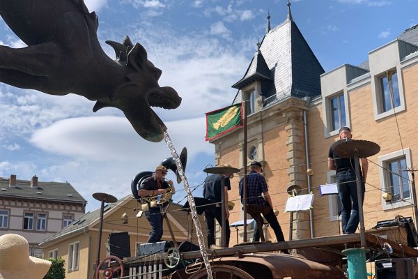 Rudolstadt-Festival 2019: Die Jazzmaschine (Foto: Manuela Hahnebach)