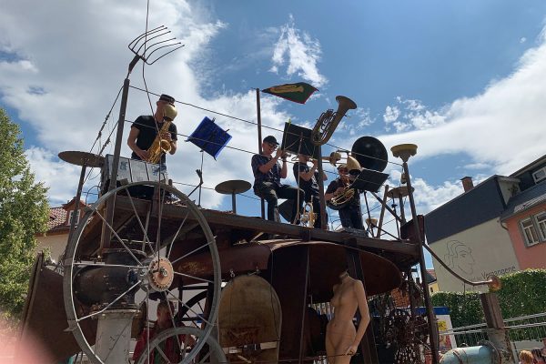 Rudolstadt-Festival 2019: Die Jazzmaschine (Foto: Manuela Hahnebach)