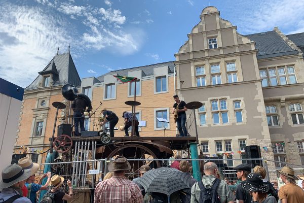 Rudolstadt-Festival 2019: Die Jazzmaschine (Foto: Manuela Hahnebach)