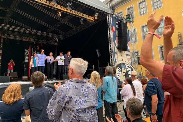 Rudolstadt-Festival 2019: Kurdophone (Foto: Manuela Hahnebach)