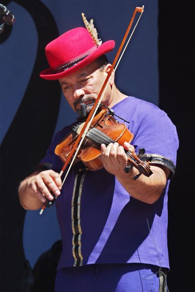 Rudolstadt-Festival 2019: Hudaki Village Band: Serhiy Kovach (Foto: Andreas Kuhrt)