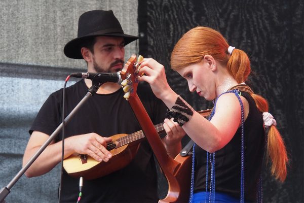 Rudolstadt-Festival 2019: Fémina: Oli Miglioli, Sofía Trucco (Foto: Andreas Kuhrt)