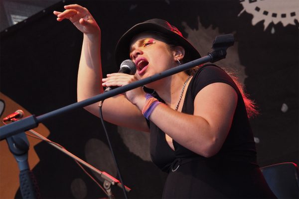 Rudolstadt-Festival 2019: Fémina: Clara Miglioli (Foto: Andreas Kuhrt)