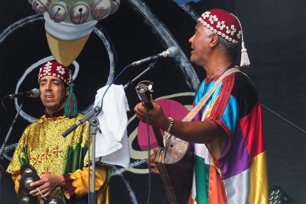 Rudolstadt-Festival 2019: Jil Gnawa: Mustapha Soukab und Maâlem Mohamed Khabba (Foto: Andreas Kuhrt)