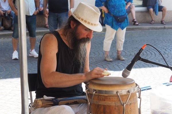 Rudolstadt-Festival 2019: Doontki: Goran Dimitrijevski (Foto: Andreas Kuhrt)