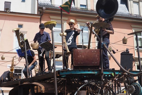 Rudolstadt-Festival 2019: Die Jazzmaschine (Foto: Andreas Kuhrt)