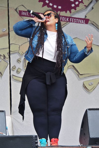 Rudolstadt-Festival 2019: Somos Guerreras: Audry Funk (Foto: Andreas Kuhrt)