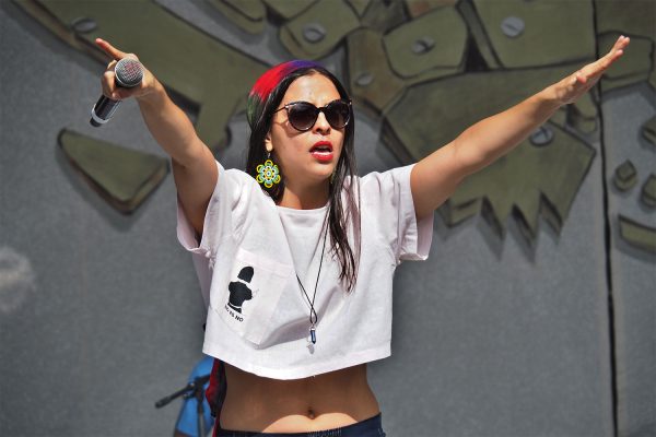 Rudolstadt-Festival 2019: Somos Guerreras: Nakury (Foto: Andreas Kuhrt)