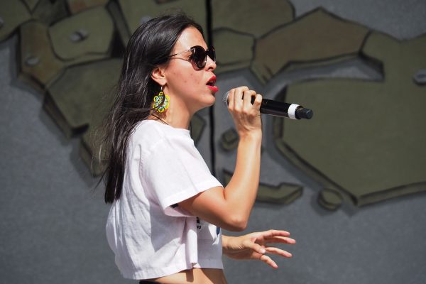 Rudolstadt-Festival 2019: Somos Guerreras: Nakury (Foto: Andreas Kuhrt)