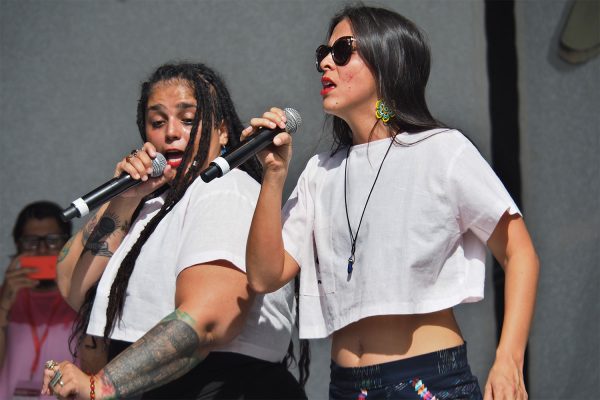 Rudolstadt-Festival 2019: Somos Guerreras: Audry Funk und Nakury (Foto: Andreas Kuhrt)