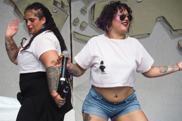 Rudolstadt-Festival 2019: Somos Guerreras: Audry Funk und Rebeca Lane (Foto: Andreas Kuhrt)