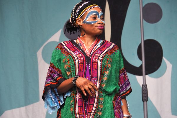 Rudolstadt-Festival 2019: Seun Kuti & Egypt 80: Joy Ayomide Opara (Foto: Andreas Kuhrt)