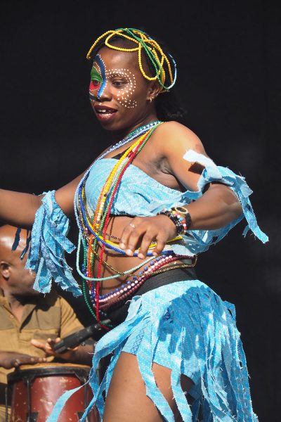 Rudolstadt-Festival 2019: Seun Kuti & Egypt 80: Iyabo Folashade Adeniran (Foto: Andreas Kuhrt)