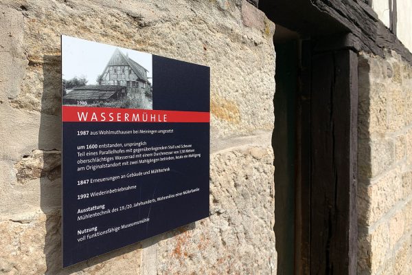 Fotoausstellung "Heimat geht durch den Magen" . Kloster Veßra 2021 . Wassermühle