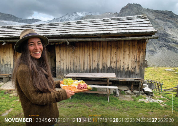 Kalender Fotografie 2022: Rein in Taufers . Südtirol: Geburtstagsmenü an der Ursprungalm (Foto: Andreas Kuhrt 2021)