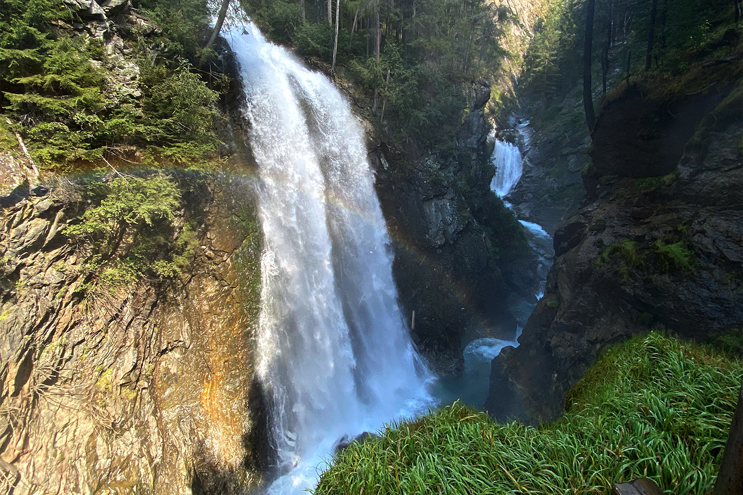 2021 Sand in Taufers, Südtirol: Reinbach Wasserfälle (Foto: Manuela Hahnebach)