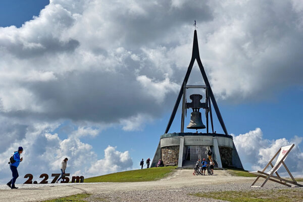 2021 Kronplatz, Südtirol: Friedensglocke Concordia 2000 (Foto: Manuela Hahnebach)