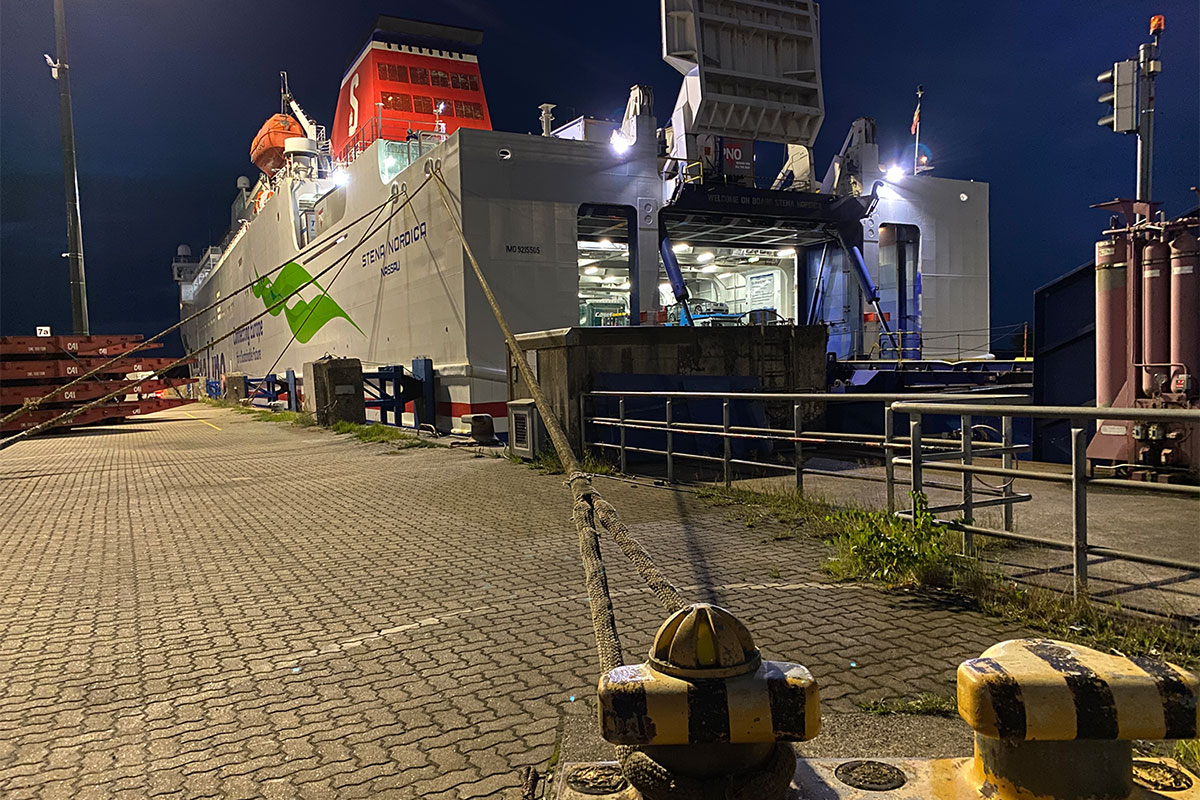 2022 Estland: Travemünde: Fähre Stena Nordica (Foto: Andreas Kuhrt)
