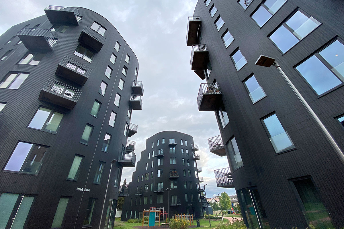 2022 Estland: Tartu: Rigaer Viertel (Foto: Andreas Kuhrt)