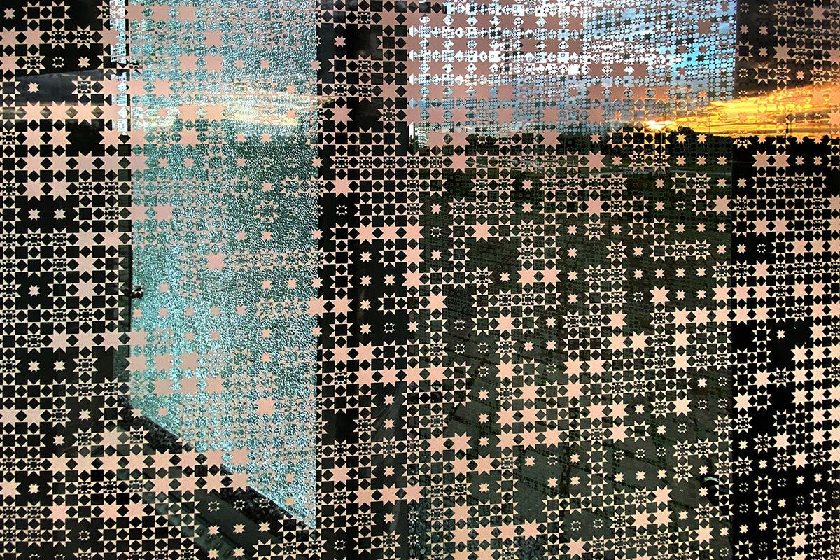 2022 Estland: Tartu: Estnisches Nationalmuseum: Wandgestaltung (Foto: Andreas Kuhrt)