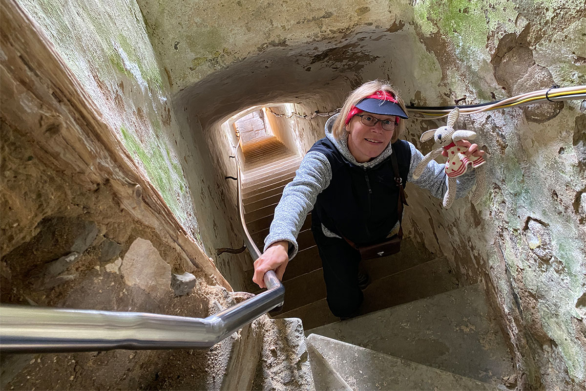 2022 Estland: Hiiumaa: Aufstieg im Kõpu Leuchtturm (Foto: Andreas Kuhrt)