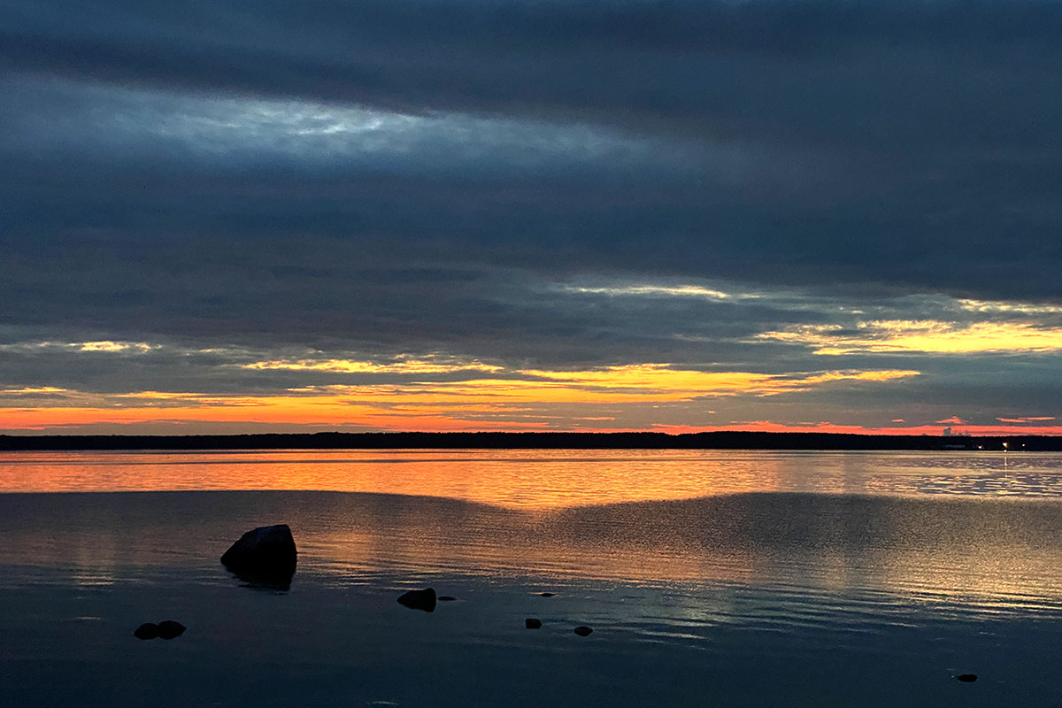 2022 Estland: Saaremaa: Tagamöisa-Bucht beim Karjääri RMK Camping (Foto: Andreas Kuhrt)