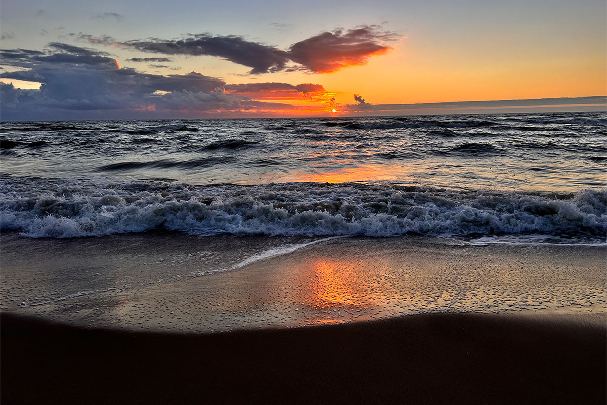 2022 Estland: Liepāja: Rugumi Strand (Foto: Manuela Hahnebach)