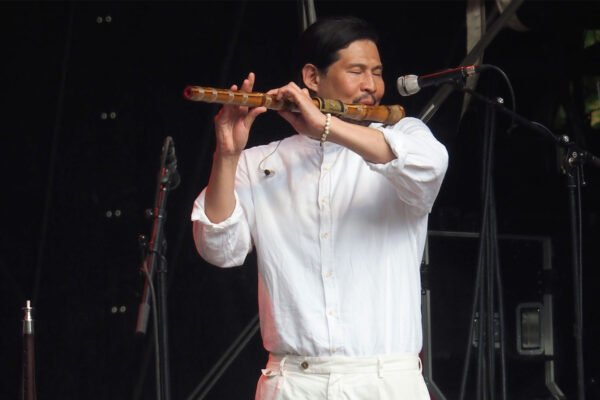 Rudolstadt Festival 2022: AK Dan Gwang Chil (ADG7): Hyun Soo Kim (Foto: Andreas Kuhrt)