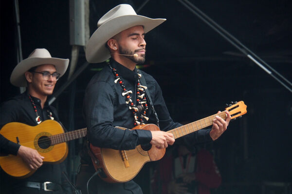 Rudolstadt Festival 2022: Cimarrón: Santiago Fuentes, Oliver Oicatá (Foto: Andreas Kuhrt)