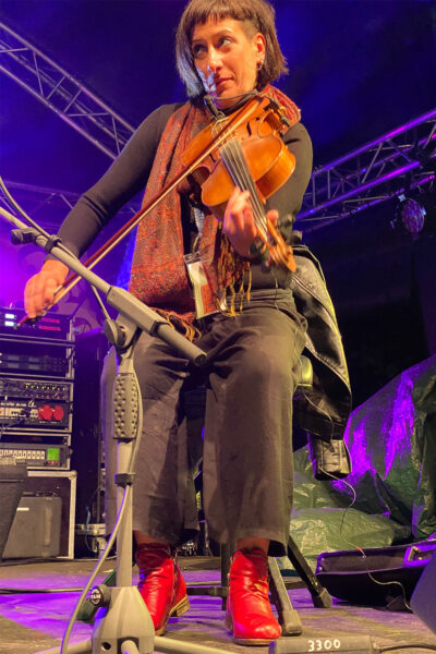 Rudolstadt Festival 2022: Giuliano Gabriele Trio: Lucia Cremonesi (Foto: Andreas Kuhrt)