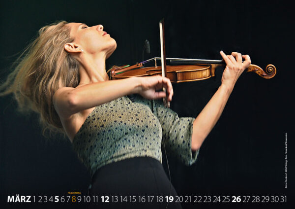 Fotokalender 2023: Rudolstadt Festival: 03: Petra Onderuf, Wild Strings Trio, Slowakei/Slowenien (Foto/Gestaltung: Andreas Kuhrt)