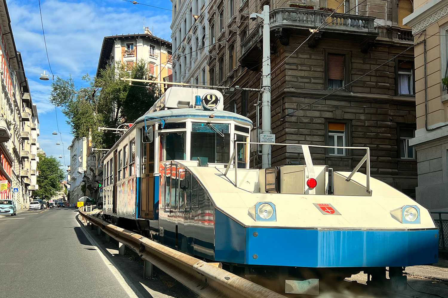 Tour Friaul 2023: Triest: Standseilbahn nach Opicina (Foto: Manuela Hahnebach)