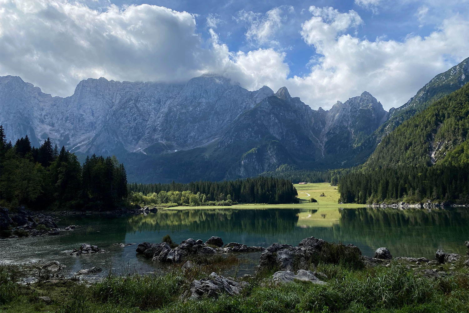 Tour Friaul 2023: oberen Lago di Fusine (Foto: Andreas Kuhrt)