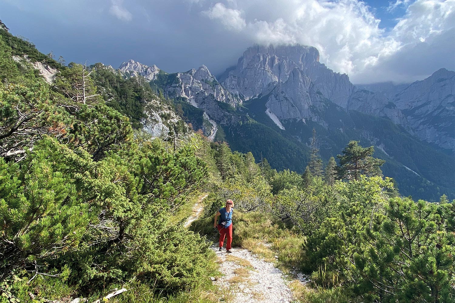 Tour Friaul 2023: Aufstieg aus dem Val Dogna zur Piper-Scharte (Foto: Andreas Kuhrt)