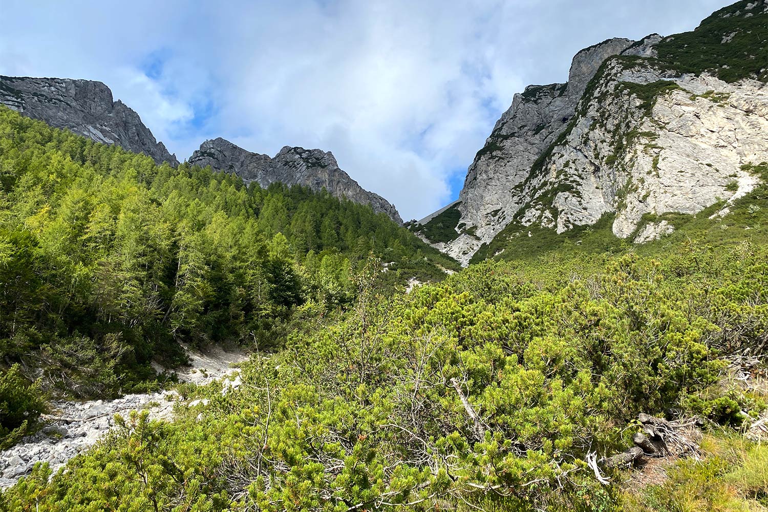 Tour Friaul 2023: Val Dogna: Aufstieg zur Forchia di Cjanalot (Piper-Scharte) (Foto: Andreas Kuhrt)